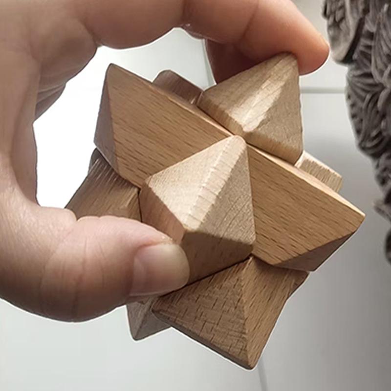 LuBan Lock Achteckiges Kugelpuzzle – Geometrisches Denkspiel – IQ-Test – Lernspielzeug für Kinder und Erwachsene – Intellektuelle Geschenke