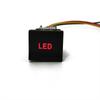1PC For VW Polo Car Red LED Light Music LED DRL Front Fog Lamp Switch Push Button Switch with Wire Accessories