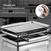304 Stainless Steel Perforated Rectangular Steaming Tray