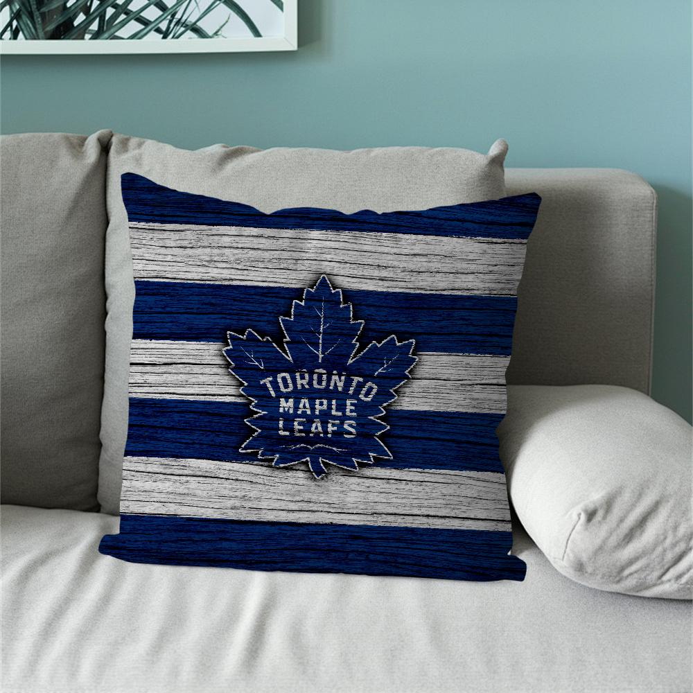 T-Toronto Ice Maple H-Hockey Leafs Pillow Case Sofa Bedside Table Bedroom Backrest Living Office Cushion Printed Square Multiple
