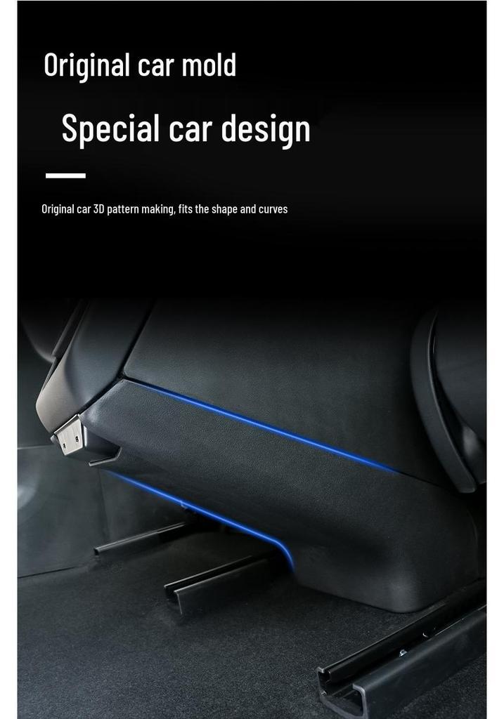 Tesla Model Y Rear Anti-Kick Pad with Highland3 Air Outlet Protection