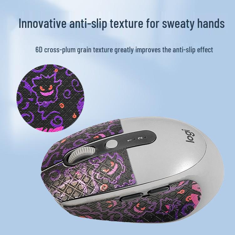 Logitech M590/M585 Anti-slip & Sweat-Absorbing Mouse Stickers with Protective Back Film