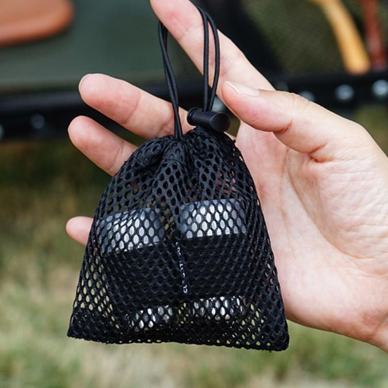 Auslaufsicherer Gewürzbehälter Rostfreie Kapsel-Flasche Mit Netzen Aufbewahrungstasche Für Camping Picknicks Rucksacktouren