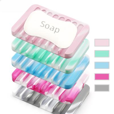 Silicone Soap Holder Non-slip Soap Holder Soap Pad Drain Soap Box Moisture-proof Soap Dish Handmade Soap Dish