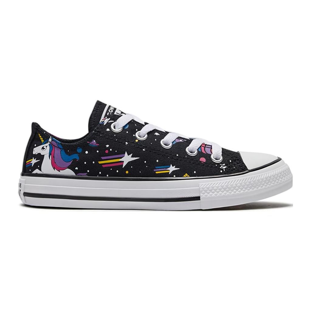 Converse Chuck Taylor All Star Abrasion Resistant Breathable Low Top Canvas Shoes Black 665474C