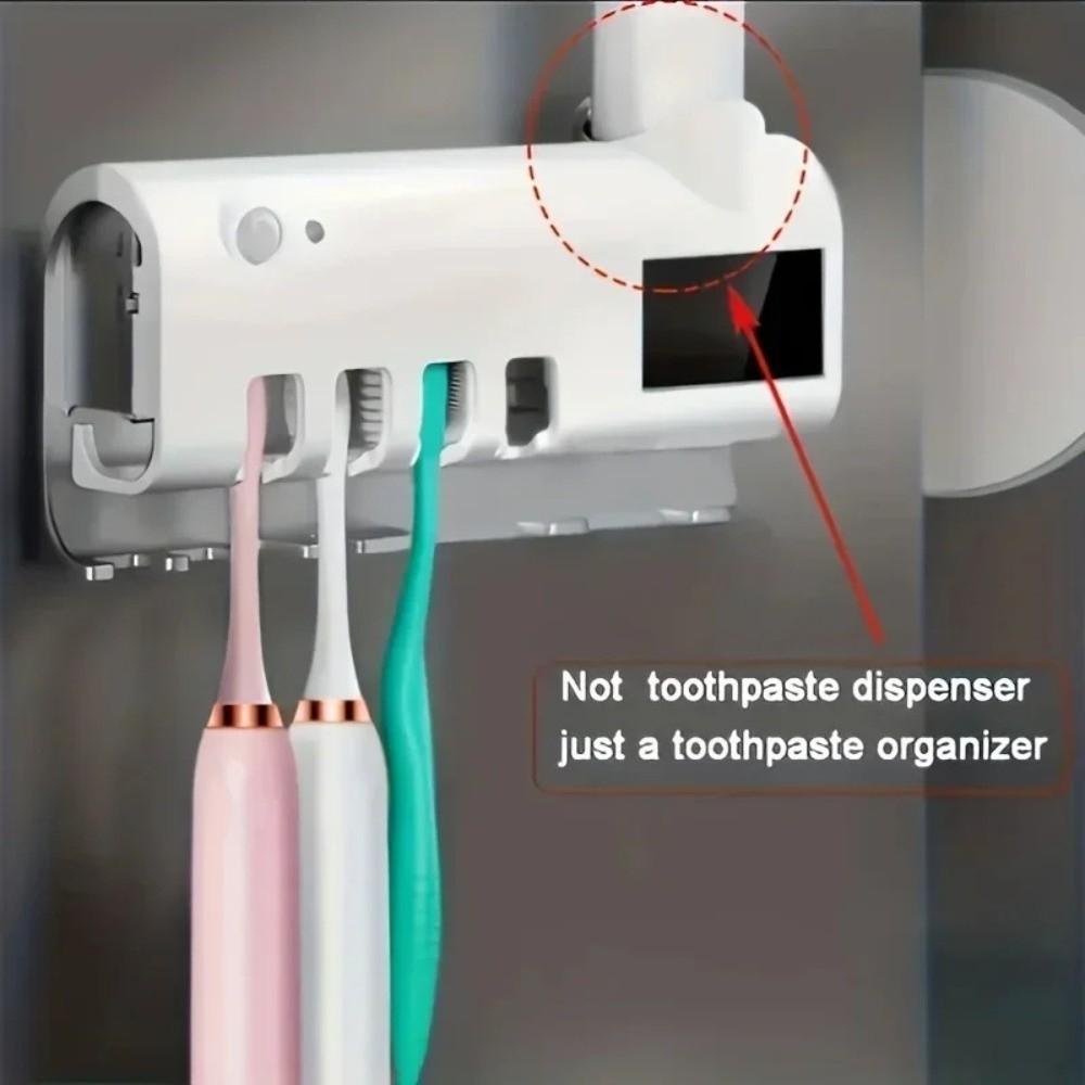 USB Recharge Automatic Toothpaste Dispenser Infrared Sterilizing Toothbrush Sterilizer  Multi-Brush
