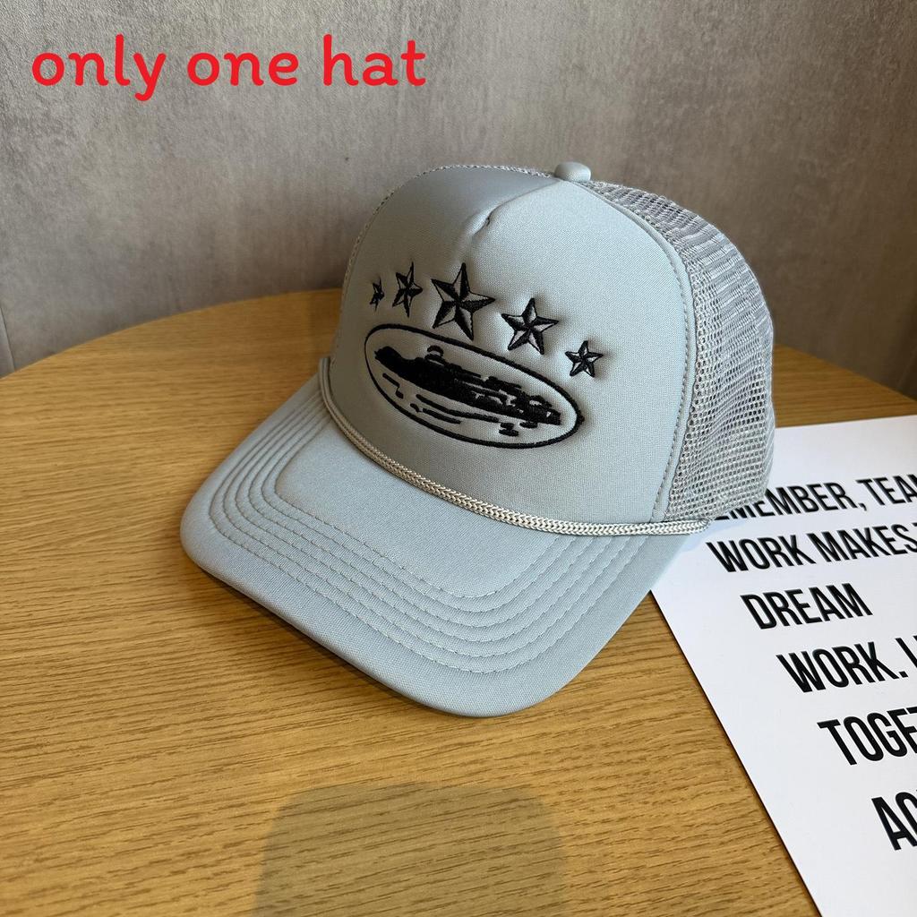 Street Style Embroidered Baseball Cap With Adjustable Fit For Summer Outdoor Activities