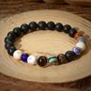 Retro Couple Bracelet, Starry Sky Milky Way Bracelet, Volcanic Stone Eight Galaxies Bracelet.