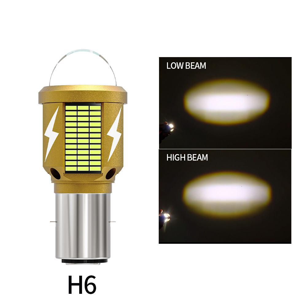 H4 LED Motorcycle Headlight Bulb BA20D Led Moto Light High Low Beam White Yellow Lamp Canbus For Yamaha Kawasaki Suzuki