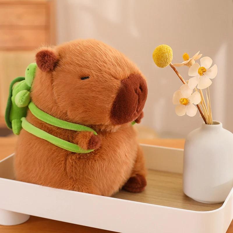 23cm/9.05in Cute Capybara Plush Toys Capibara Anime Fluffty Toy Doll Stuffed  Perfect Gift For Kids Birthday Party Supply