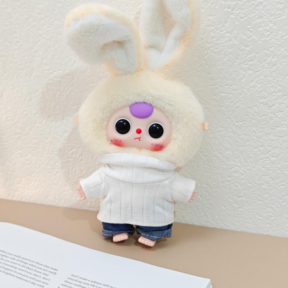 Macaron Little Rabbit Doll Clothes: Cute Pendant, Outfit for 3-Year-Old, Blind Box Edition