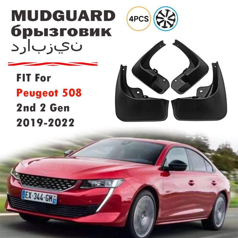 For Peugeot 508L 508 Mudguard Fender Mud Flaps Guards Splash Mudflaps Car Accessories Front Rear 4pcs