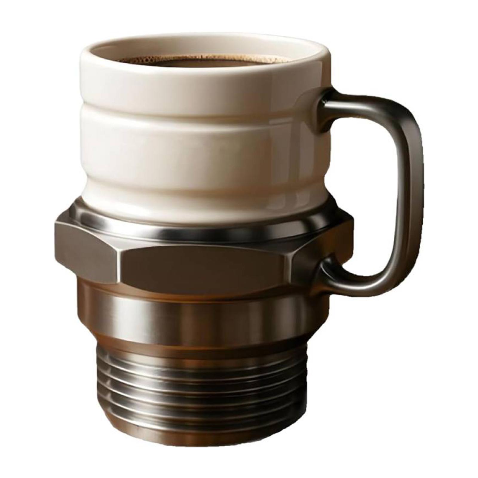 

Spark Plug Mug Industrial Coffee Cup Creative Sparkplug Coffee Mug for Car Enthusiasts Collectors Mechanics 30ml