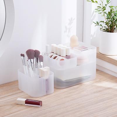 Cosmetic Storage Boxes Jewelry Organization Box Frosted Home Transparent Plastic Desktop Sundries Bins Classified Storage Cases
