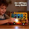 Montessori Busy Board Sensory Toys Cartoon With Led Light On Off Control Board Portable Electric Puzzle Toy Game For 2-4 Years