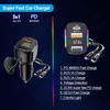 80W USB C Car Charger Cigarette Lighter and USB C Adapter, 3 Ports PD3.0 & QC3.0 Fast Car Charger Super Fast Charging with LED Voltmeter Car Device