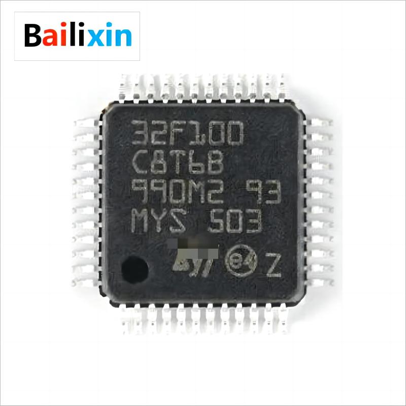 

10 шт. STM32F100C8T6B ARM-микроконтроллер - MCU, 24 МГц, 64 КБ флэш-памяти (LQFP-48).