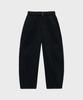 NOIRER FOR WOMAN Cotton Curved Corduroy Pants (Black)