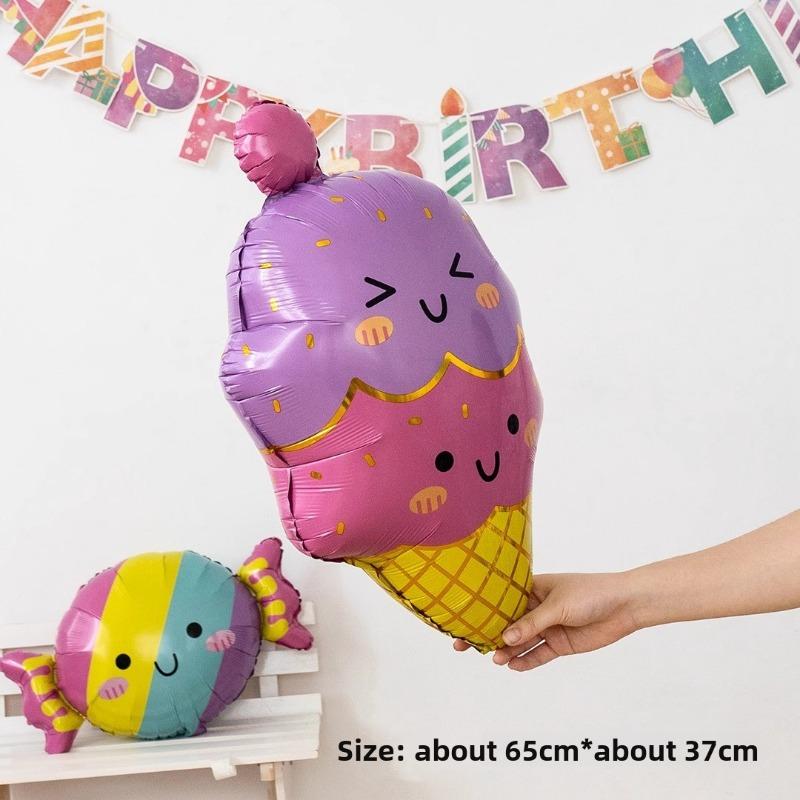 Watermelon, Fruit Cake, Balloon, Children's First Birthday, Adult Party Decoration, Doughnut, Ice Cream Balloon