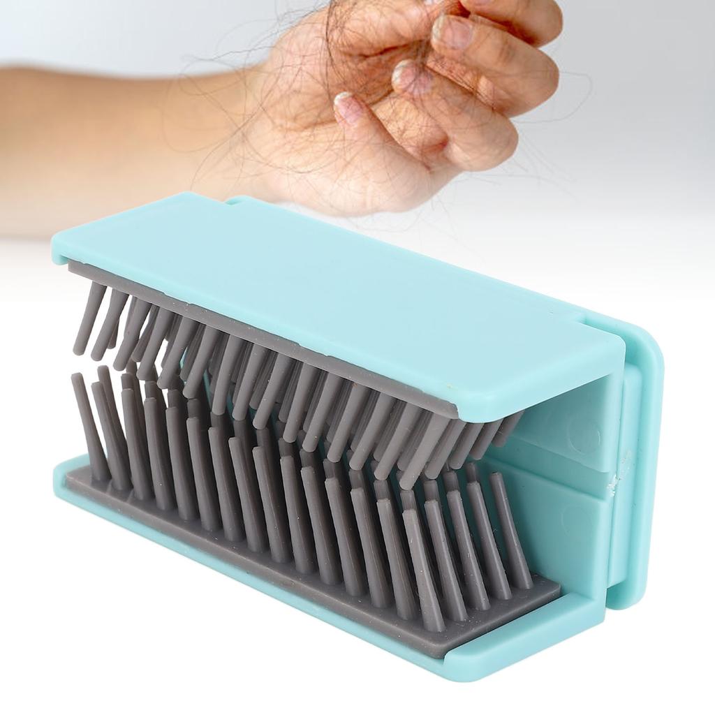 Shower Wall Hair Catcher Avoid Clogged Drains Easy To Use Silicone Hair Trap Drain Protector for Bathroom Blue