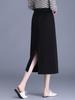 Drapey Commute Slimming Black Pencil Midi Skirt - Spring 2026 Collection