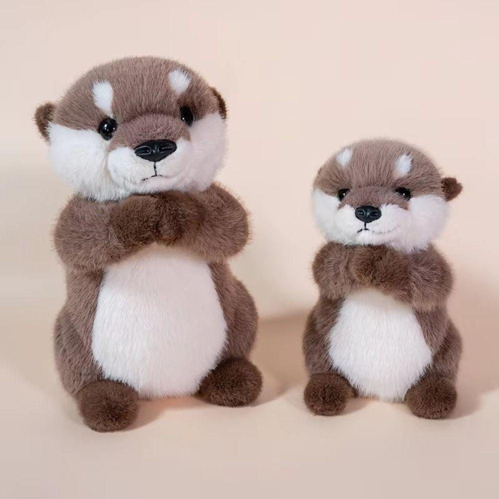 PP Cotton Brown Otter Plush Toy Soft Simulation Otter Toy Doll  Home Decor