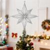 Christmas Glowing Tree Topper Five-Pointed Shining Lamp Xmas Colorful Topstar Ornaments Navidad Decora