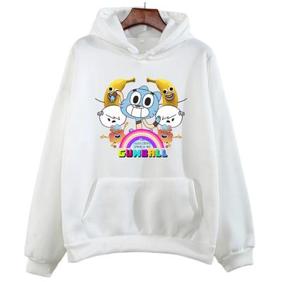 The Amazing World of Gumball Graphic Printi Sweatshirt Gumball Funny Anime Pullovers Autumn Soft Fleece Hoodies Unisex Clothes