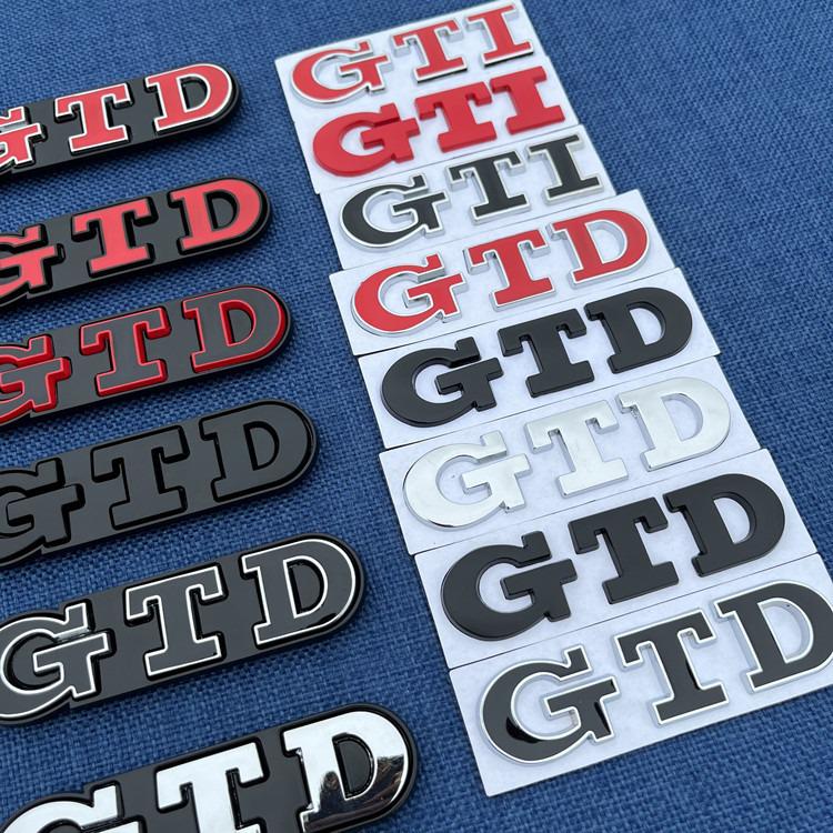 Volkswagen GTD Metal Grille Badge for Golf 7, Lingdu, Polo, Rline 6, Rear & Side Car Emblem.
