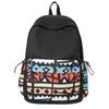 Schoolbag men's leisure trend outdoor sports travel backpack new fashion personality geometric shape backpack