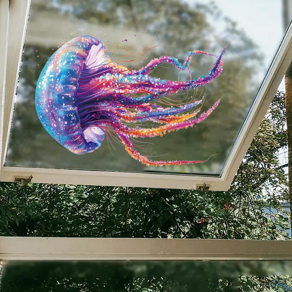 Bright Gold Jellyfish Removable Wall Sticker - CH81845