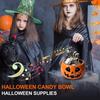 Halloween Bowl Pumpkin Candy Dish Sugar Container With Moving Skeleton Hand For Gathering Porch Classroom Birthday Halloween