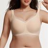 Women Plus Size Wireless Bra Push Up Seamless Comfortable Underwear