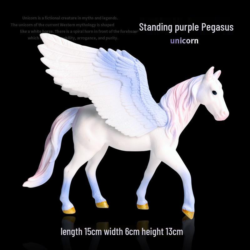 European Mythical Pegasus Unicorn Toy Model: Elf, Mythical Creature, Magic Beast 