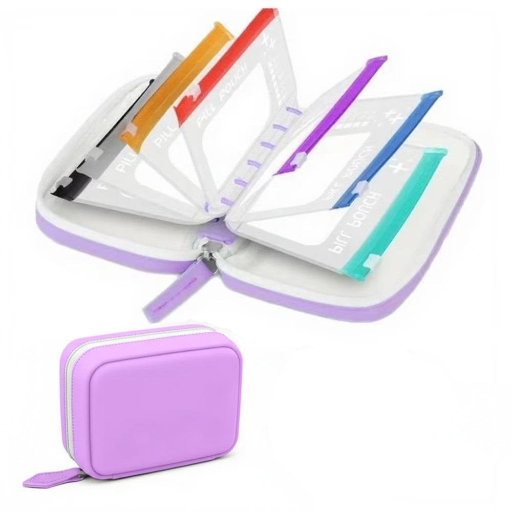 7/14PCS BPA-Free Weekly Pill Organizer Waterproof Pill Pouch Set Vitamin Storage Holder  Outdoor Use