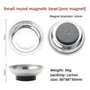1Pcs Round Square Magnetic Parts Tray Silver Multifunctional Tool Organizer Magnet Stainless Steel Parts Bowl