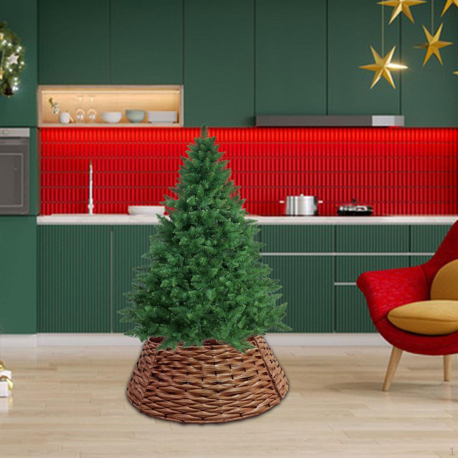 

Рождественская елка воротник искусственный ротанг корзина фестиваль макет дверной проем спальня праздничные атрибуты Рождество 50cmx66cmx22cm