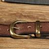 3.3 cm Genişlik kadın Hakiki Deri Vintage Kemer Lüks Bakır Tokalı Kemer Yüksek Kaliteli Sığır Derisi Kadın Kayış Kot Kemer