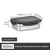 Fresh Keeping Stainless Steel Food Box Reusable Lunch Container with Leakproof Lid for Outdoor Travel Camping