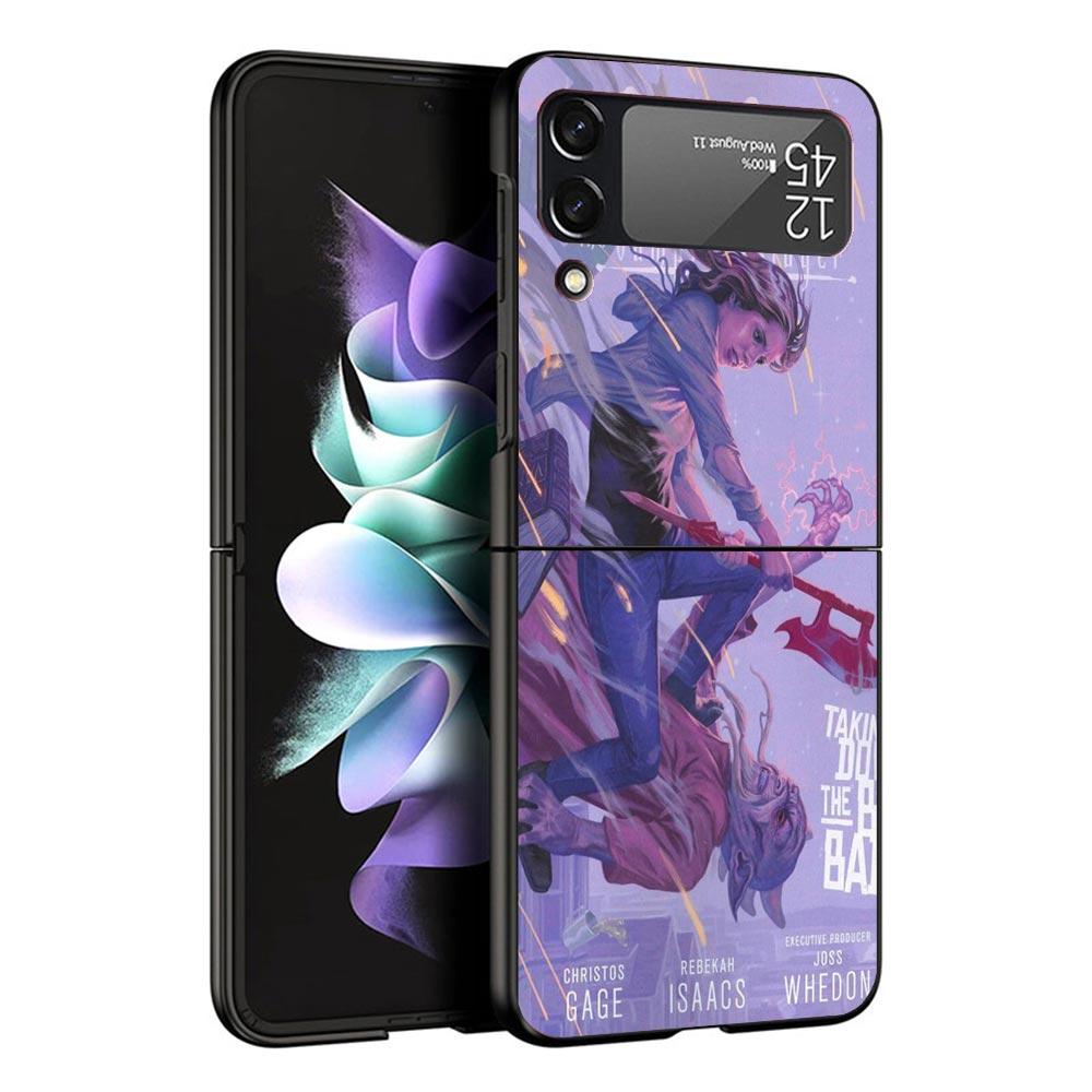 

Buffy the Vampire Slayer Black Phone Case For Samsung ZFlip7 ZFlip6 ZFlip5 ZFlip4 ZFlip3 5G Hard Protective Galaxy Z Flip 3 4 5 Samsung Z Flip 6