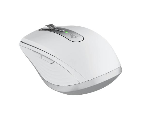 Logitech MX Anywhere 3S Mouse - RF Wireless + Bluetooth, Laser, 8000 DPI, Pale Grey (White)