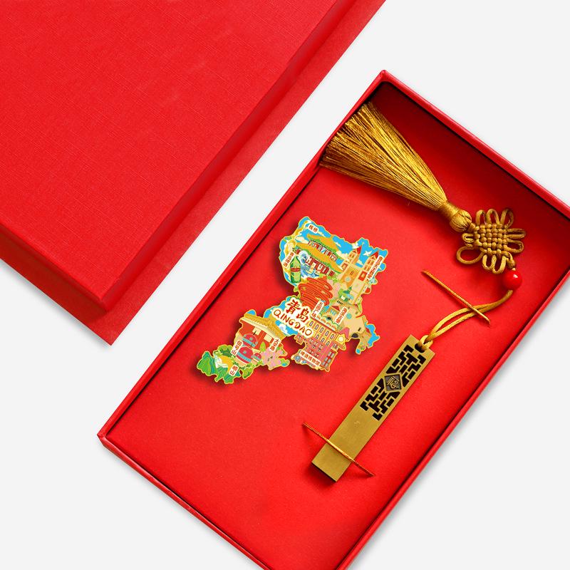 Binzhou Gelber Fluss Turm Magnet, Haifeng Pagode & Zhonghai Park. Kulturtourismus-Geschenk.