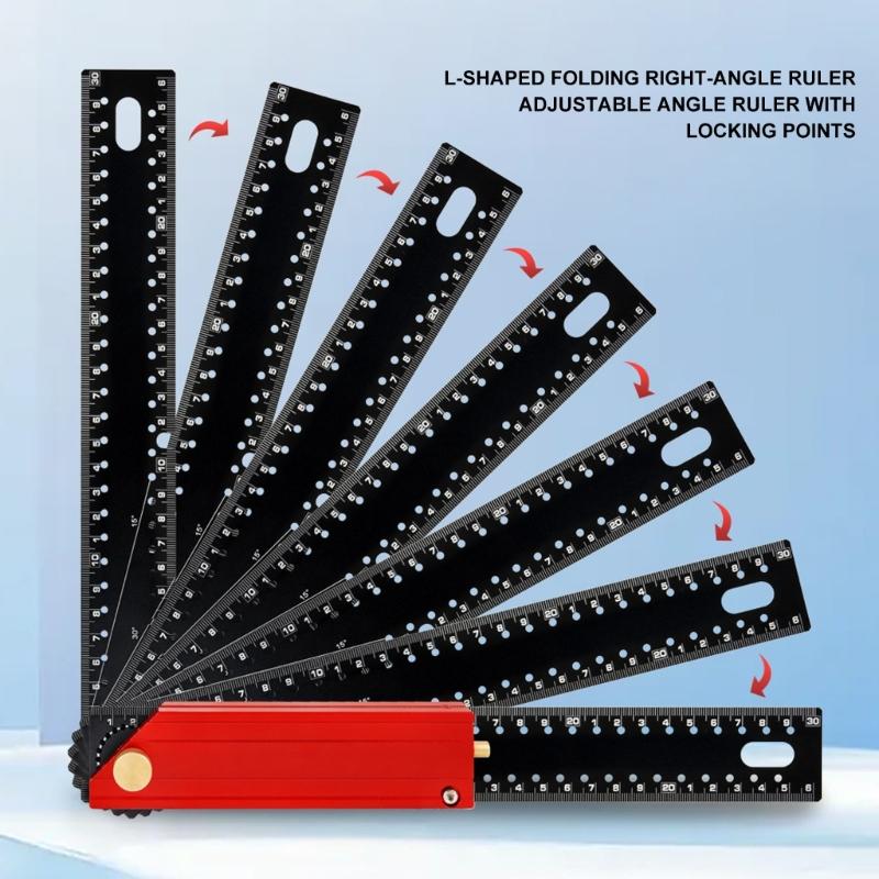 L-Shaped Precisions Square Right Angles Ruler Positioning and Marking Ruler For Carpentry And Construction
