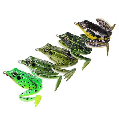 Oberflächenfrösche Köder Forellen Swimbait 5cm Künstliche Angelköder mit Haken Frösche Crankbait Köder Weichköder