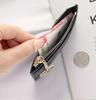 1pcs Soft sheepskin short wallet, small fragrance style diamond grid ultra-thin leather zipper mini change bag for women