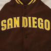Fanatics MLB Standard Logo Pu Melton San Diego Brown Jacket, Padres, ML2325FW02, (Brown)