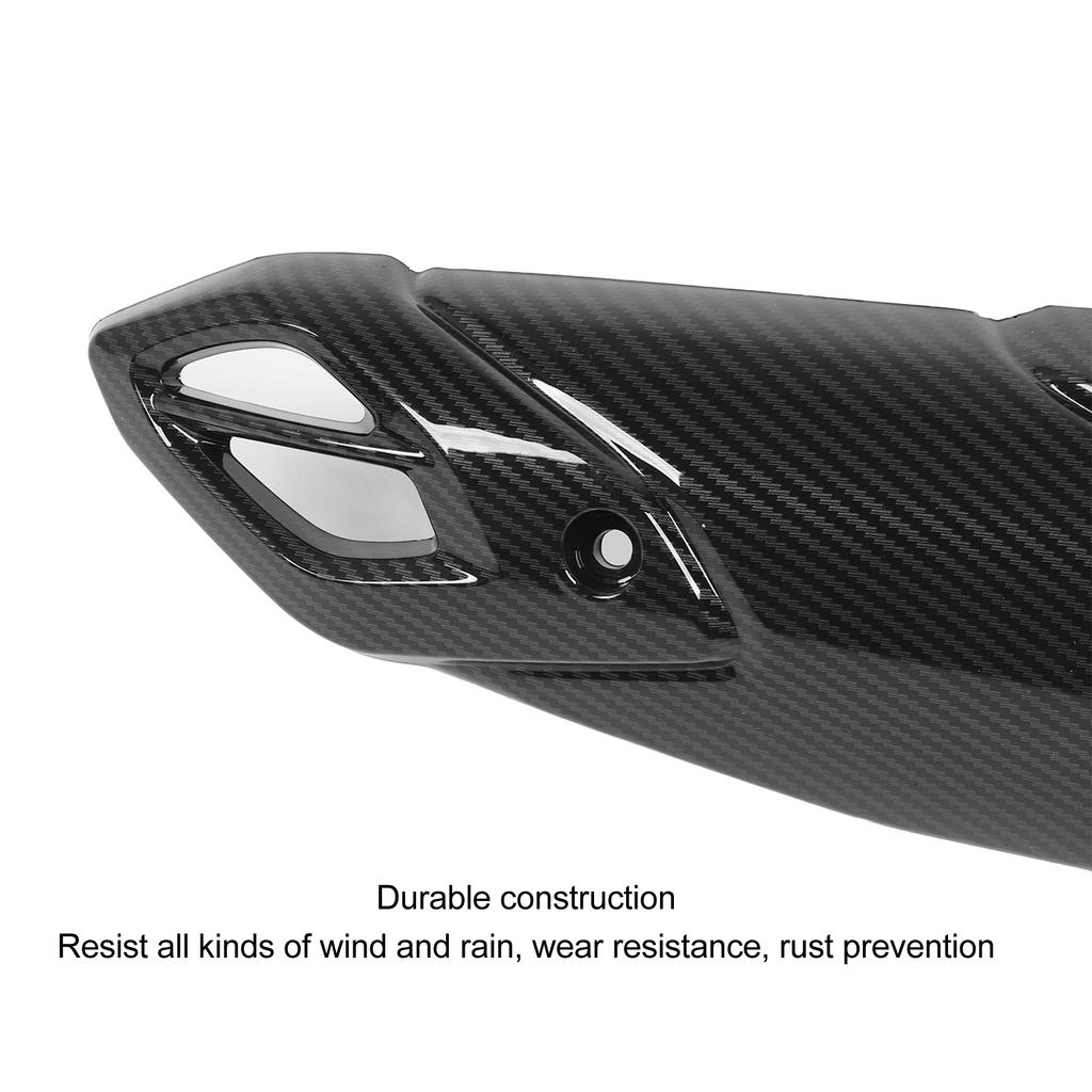 Motorcycle Exhaust Pipe Cover Carbon Fiber Pattern Exhaust Pipe Heat Shield for NMAX 125 155 2020 to 2024
