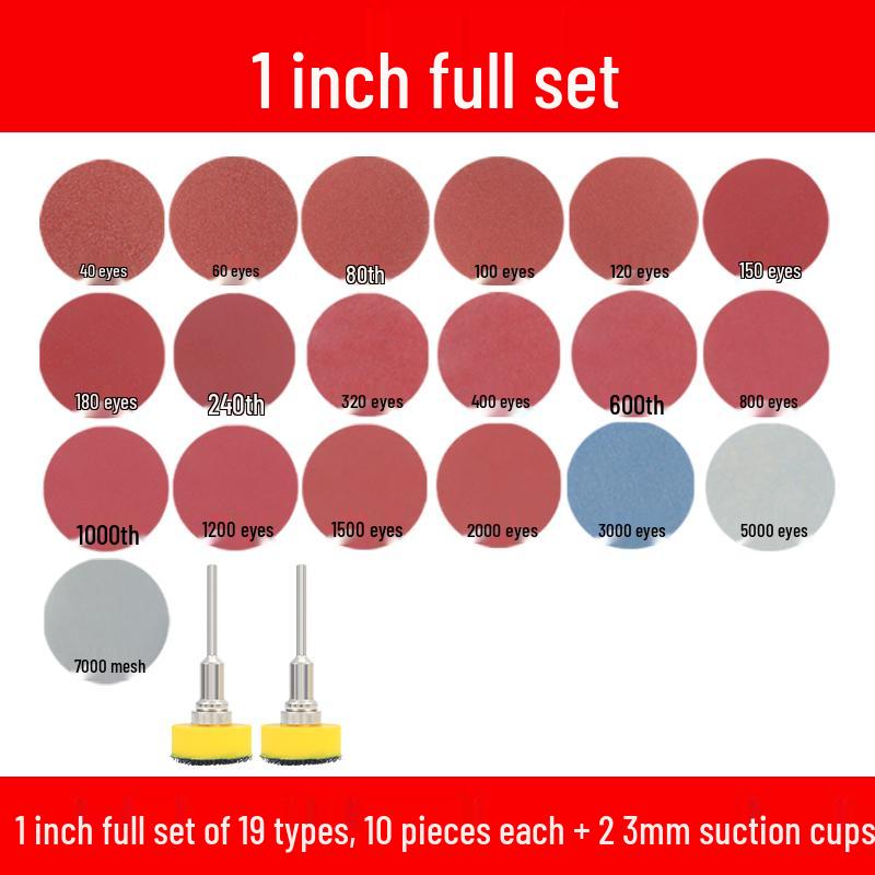 1-Inch Self-Adhesive Flocking Sanding Discs for Hand Drill Polishing