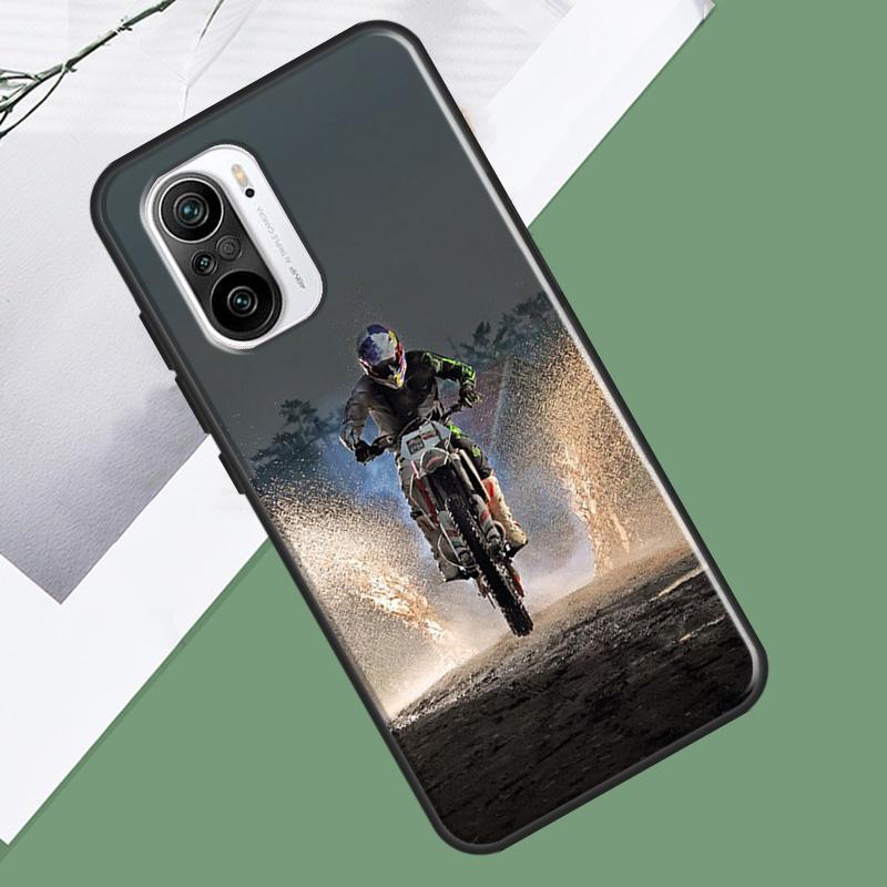 Moto Cross Motorcycle Sports Case For Xiaomi 15 Ultra 13 14 13T 14T 15T Pro 17 Pro Max POCO X7 Pro F5 F6 X5 X6 F7 Cover