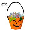 Halloween Candy Bucket Trick or Treat for Kids Pumpkin Face Ghost Bat Cat Storage Container Snack Basket Holder with Handle Party Favors Lightweight